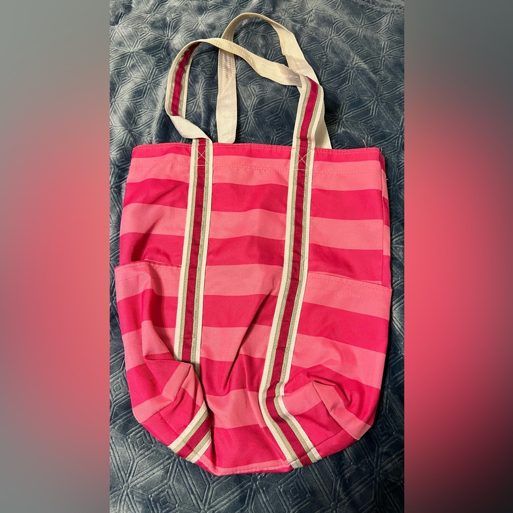 Pink Striped Bag